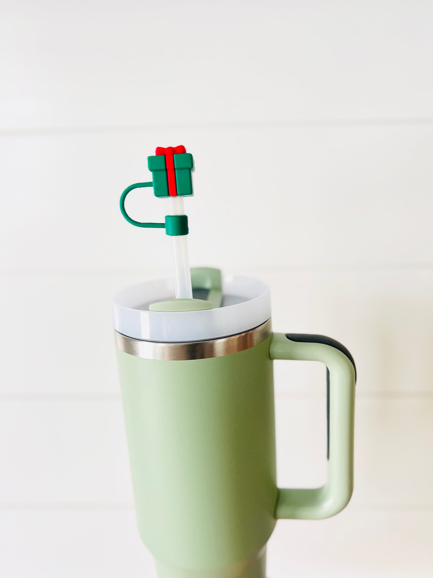 Festive Holiday straw toppers