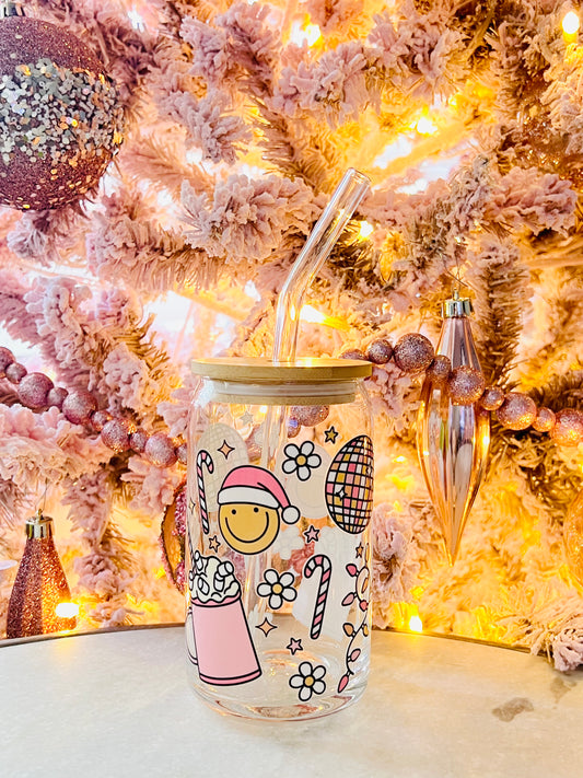 Pink Disco Christmas cup