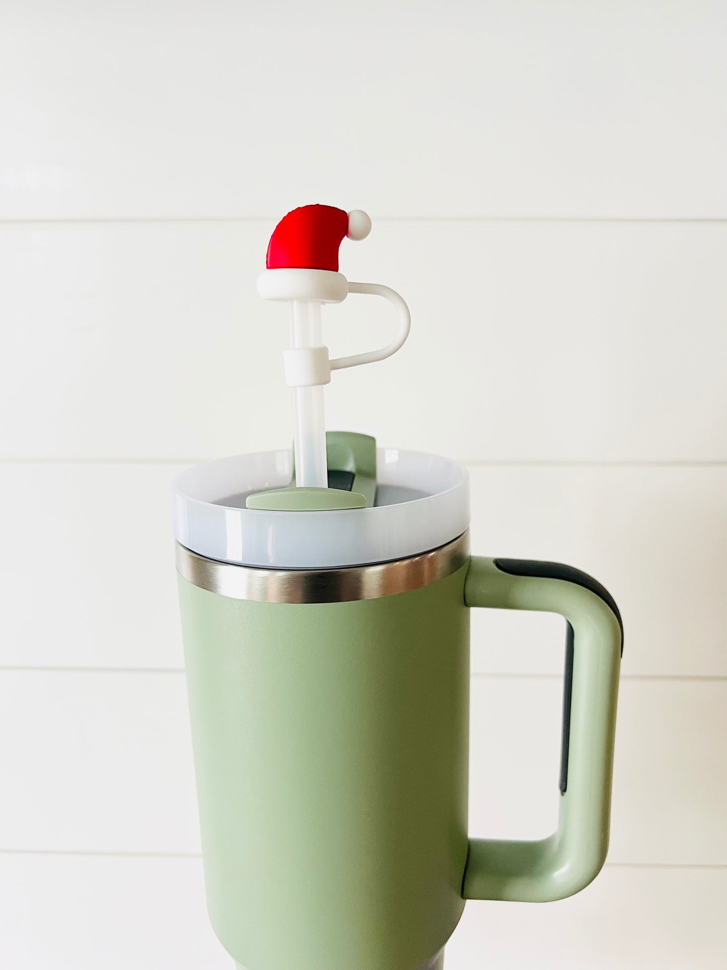 Festive Holiday straw toppers