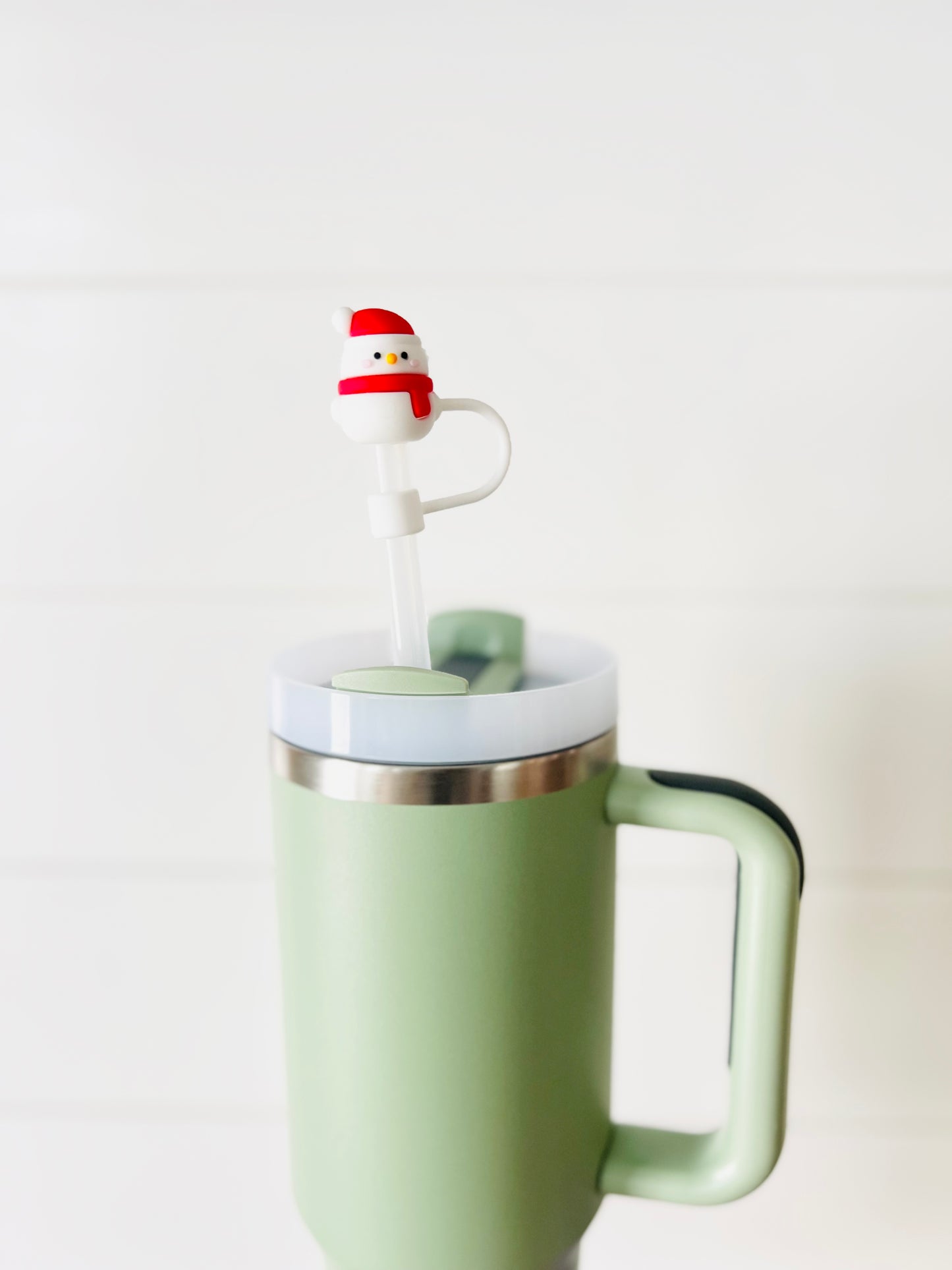 Festive Holiday straw toppers