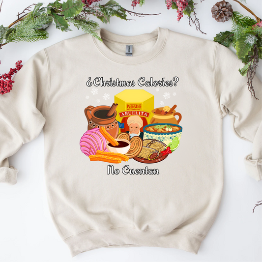 Christmas Calories No Cuentan Sweatshirt