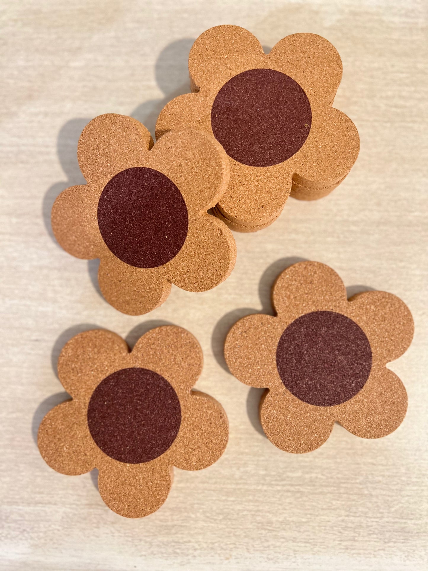 Flower Cork Coasters