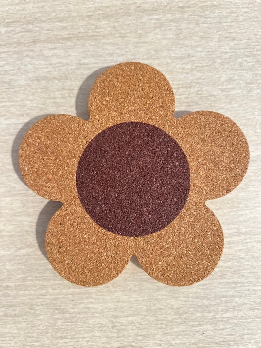 Flower Cork Coasters